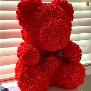 Romantic flower bear